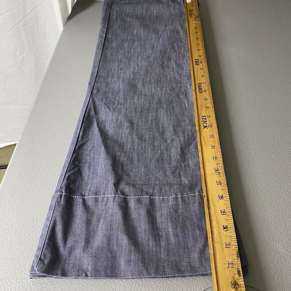 CELEBRITY PINK Denim Sailor Low Rise Wide Leg Dungaree Jeans Womens 7 Dark Blue - Picture 8 of 15